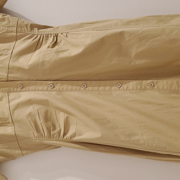 NWT NICHOLAS Tenley Khaki Button Down Midi Dress with Corset Seaming - Picture 7 of 13